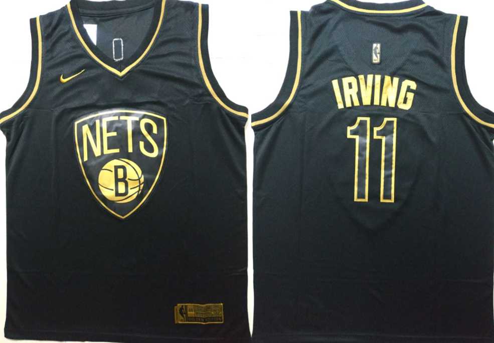 Nets 11 Kyrie Irving Black Gold Nike Swingman Jersey,We sell and wholesale Nets 11 Kyrie Irving Black Gold Nike Swingman Jersey on line form chian!